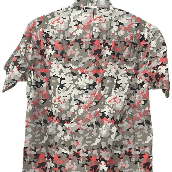 Staple Mens Pigeon Button-down Collared Camo Short sleeved shirt - Picture 2 of 3